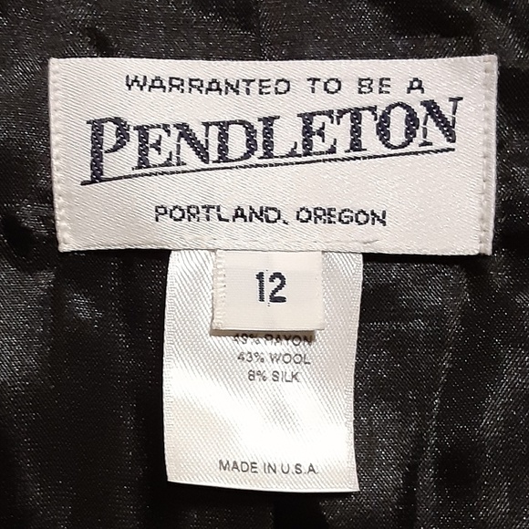 Pendleton Wool/Silk/Rayon Blend Lined Blazer - Picture 4 of 7